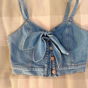 7 For All Mankind Denim Women's Crop Top